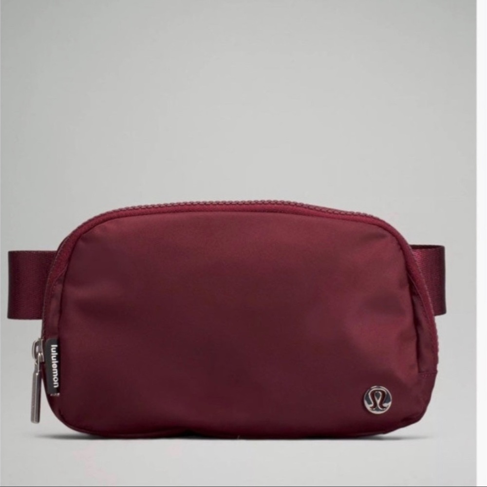 lululemon Red merlot everywhere belt bag.